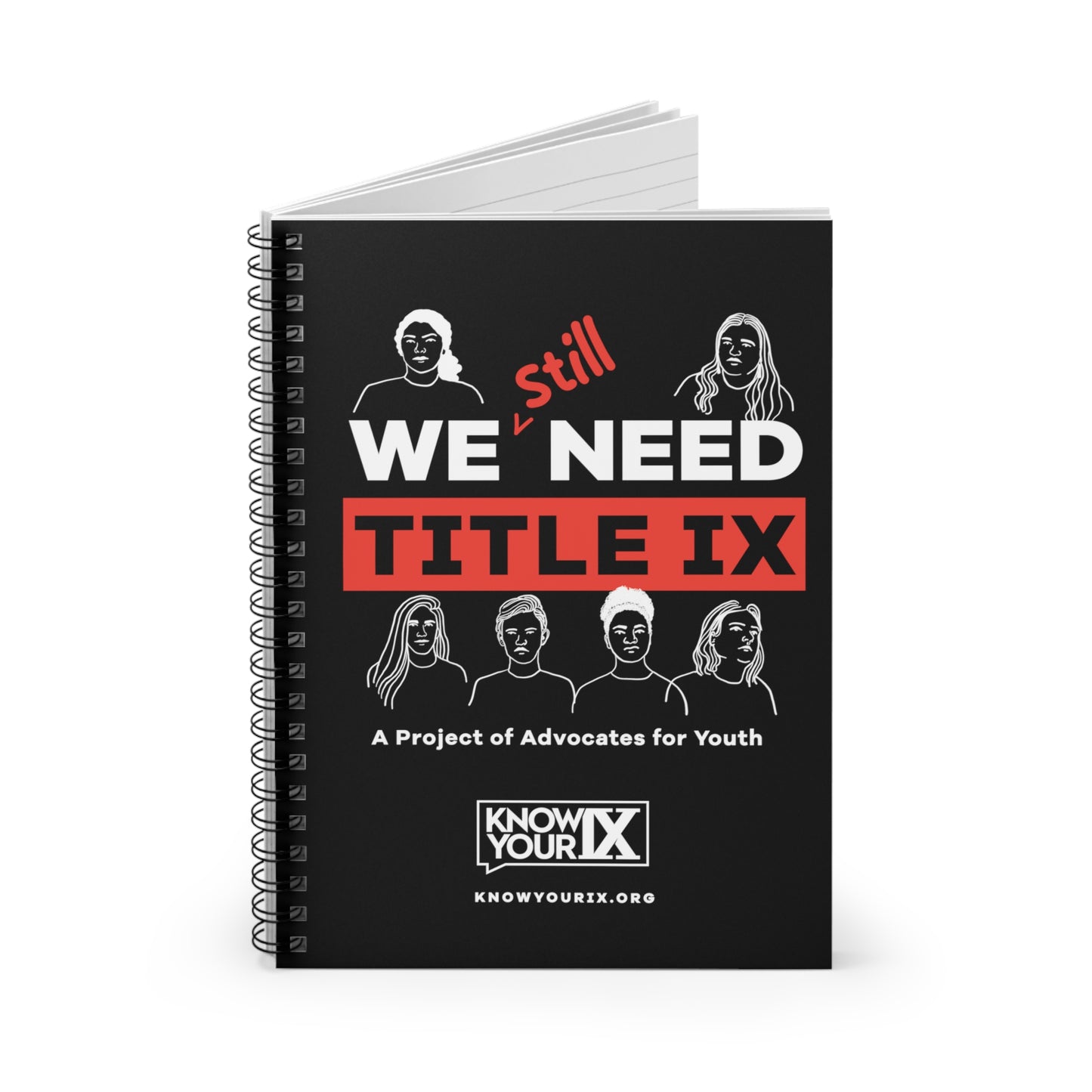 spiral notebook - ruled line