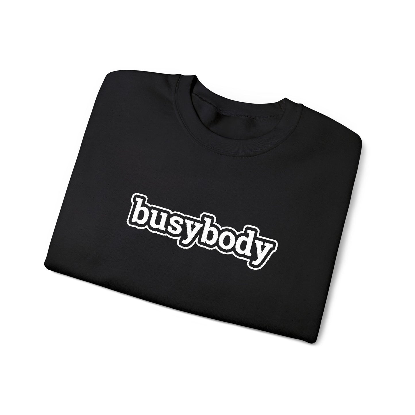 Black Minimalist Crewneck Sweatshirt