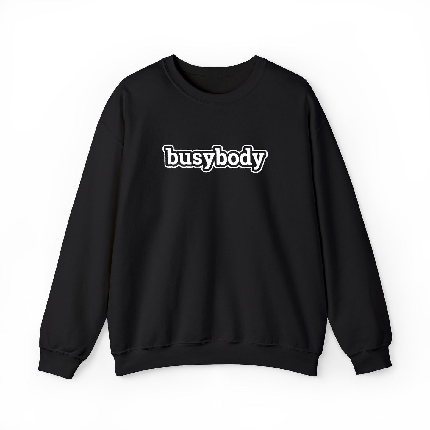 Black Minimalist Crewneck Sweatshirt