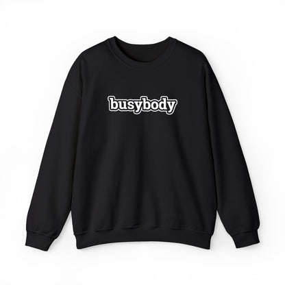 Black Minimalist Crewneck Sweatshirt