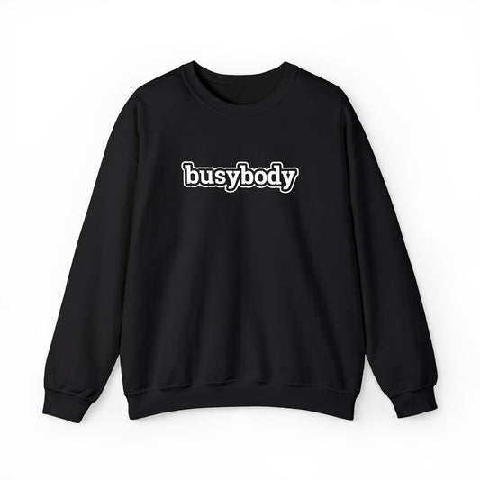 Black Minimalist Crewneck Sweatshirt